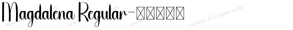 Magdalena Regular字体转换